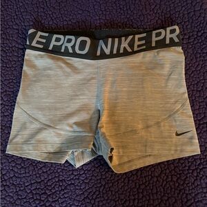 Nike Gray Athletic Shorts with Compression Fit